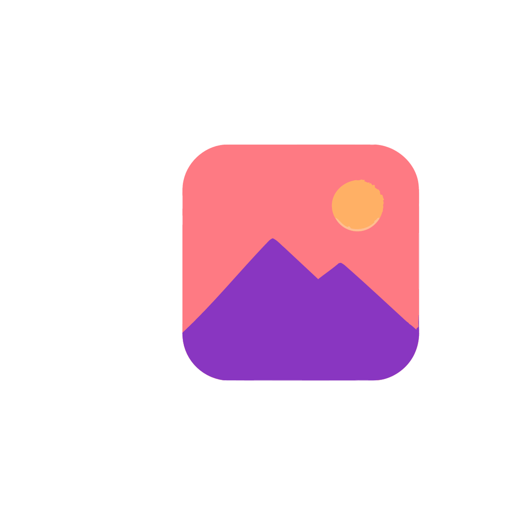 Gradient mountain icon — EPS export