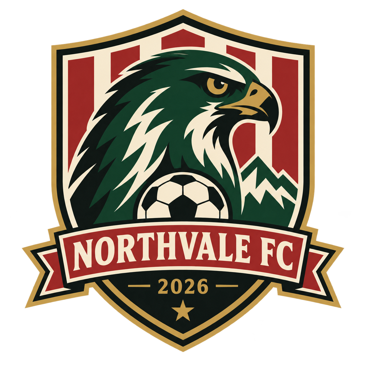 AI-generated sports badge — Original image
