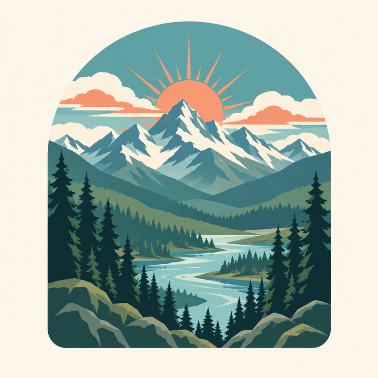 Paisaje alpino — Imagen original