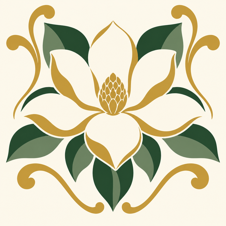 Ornamento de magnolia — Imagen original