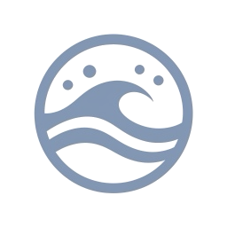 Transparent cutout wave badge — Original image